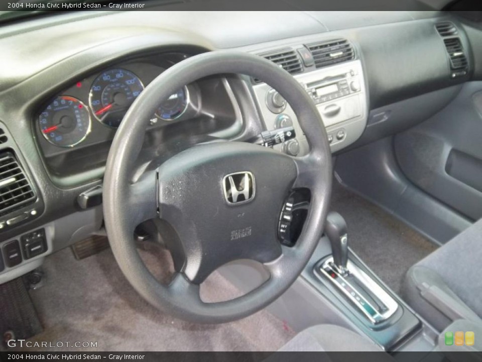 Gray Interior Prime Interior for the 2004 Honda Civic Hybrid Sedan #47581991