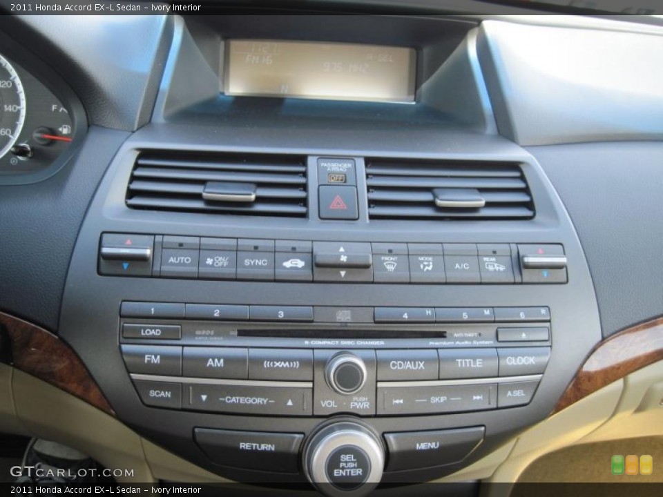 Ivory Interior Controls for the 2011 Honda Accord EX-L Sedan #47582168