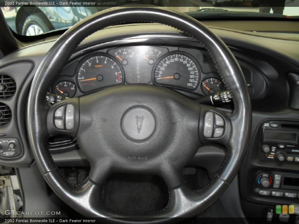 Dark Pewter Interior Steering Wheel for the 2002 Pontiac Bonneville SLE #47585305