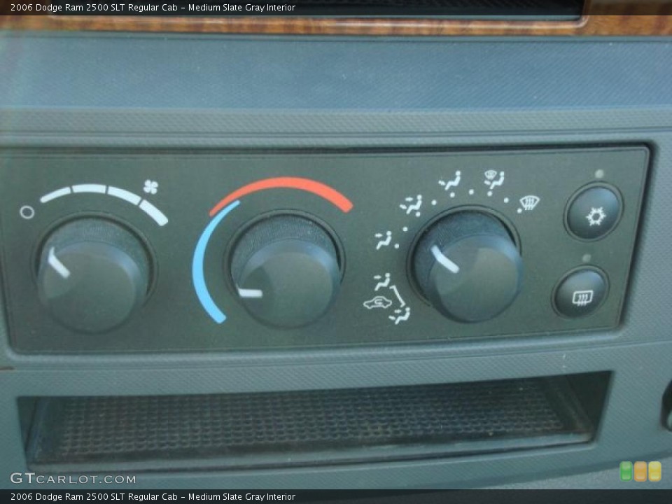 Medium Slate Gray Interior Controls for the 2006 Dodge Ram 2500 SLT Regular Cab #47586085
