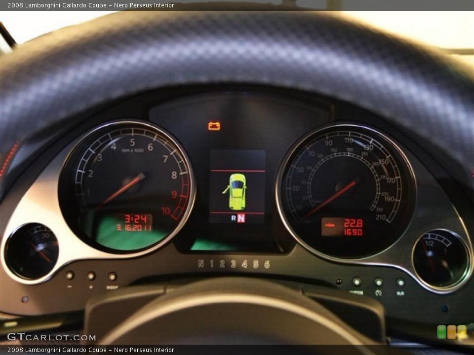 Nero Perseus Interior Gauges for the 2008 Lamborghini Gallardo Coupe #47586967