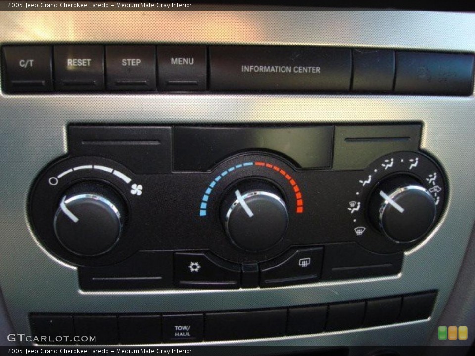 Medium Slate Gray Interior Controls for the 2005 Jeep Grand Cherokee Laredo #47587267