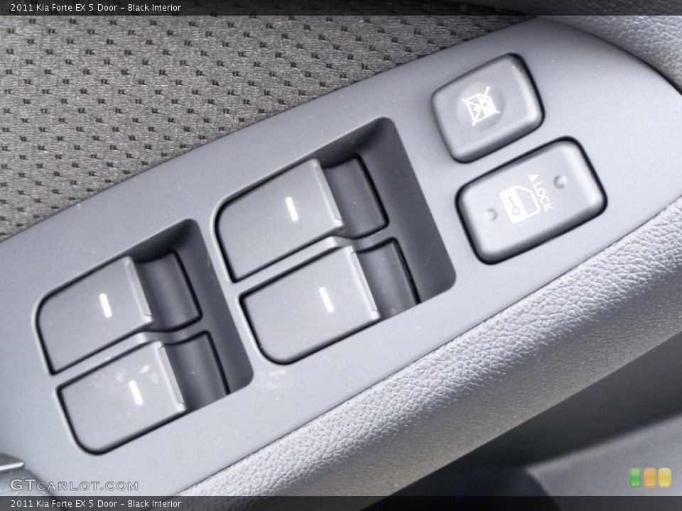 Black Interior Controls for the 2011 Kia Forte EX 5 Door #47587507