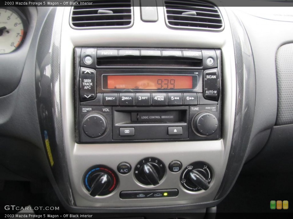 Off Black Interior Controls for the 2003 Mazda Protege 5 Wagon #47587852