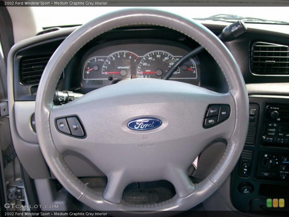 Medium Graphite Grey Interior Steering Wheel for the 2002 Ford Windstar Sport #47589004