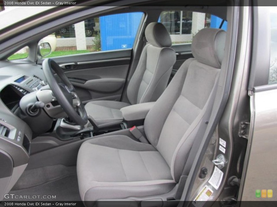 Gray Interior Photo for the 2008 Honda Civic EX Sedan #47589580