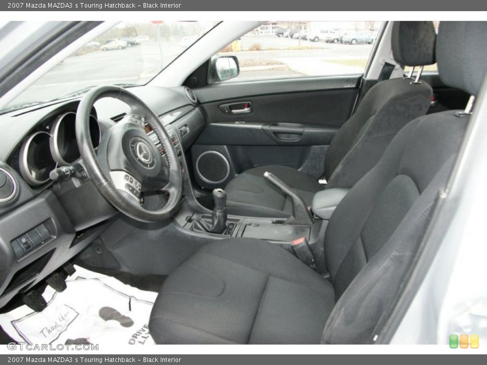 Black Interior Photo for the 2007 Mazda MAZDA3 s Touring Hatchback #47590606