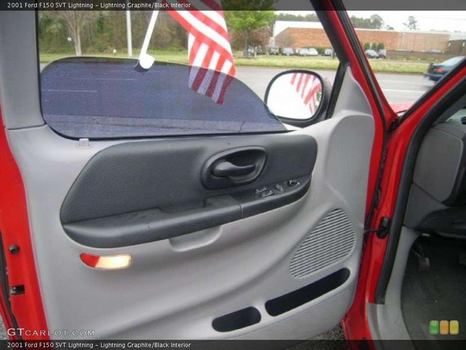 Lightning Graphite/Black Interior Door Panel for the 2001 Ford F150 SVT Lightning #47600423