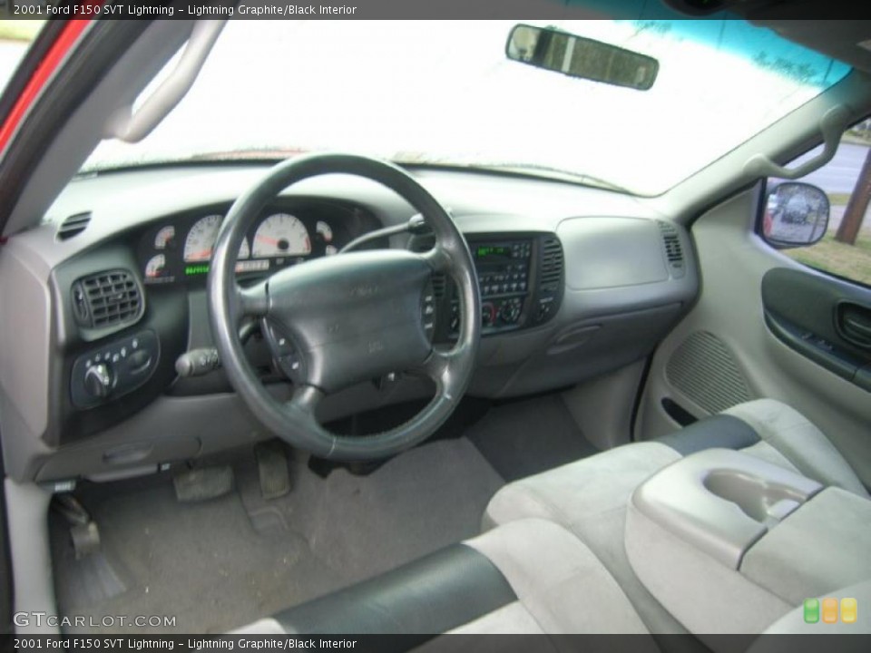 Lightning Graphite/Black Interior Prime Interior for the 2001 Ford F150 SVT Lightning #47600453