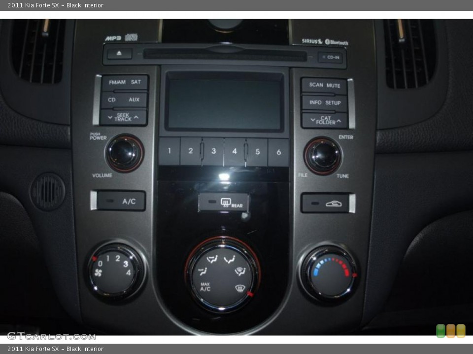 Black Interior Controls for the 2011 Kia Forte SX #47600726