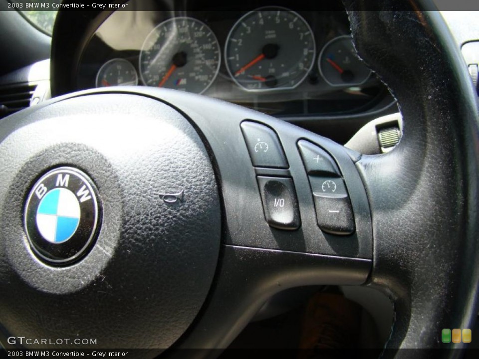 Grey Interior Controls for the 2003 BMW M3 Convertible #47603066