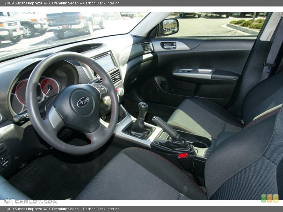 Carbon Black Interior Photo for the 2009 Subaru Impreza WRX Premium Sedan #47603267