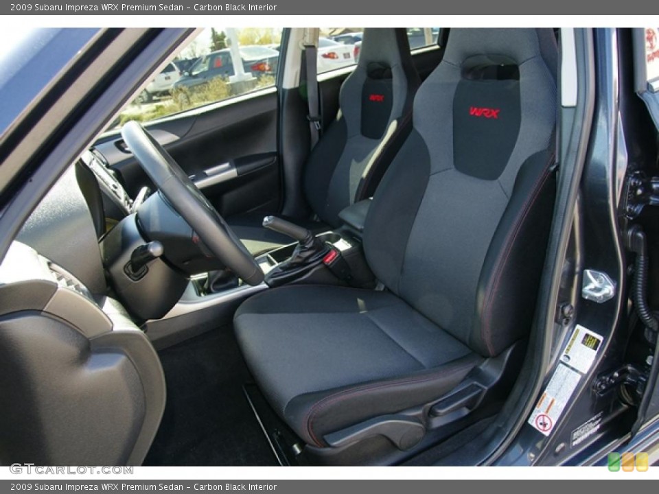 Carbon Black Interior Photo for the 2009 Subaru Impreza WRX Premium Sedan #47603282