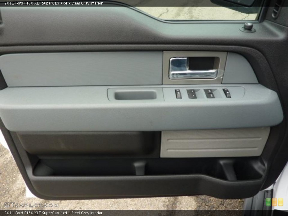 Steel Gray Interior Door Panel for the 2011 Ford F150 XLT SuperCab 4x4 #47604464
