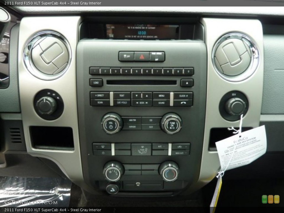 Steel Gray Interior Controls for the 2011 Ford F150 XLT SuperCab 4x4 #47604566