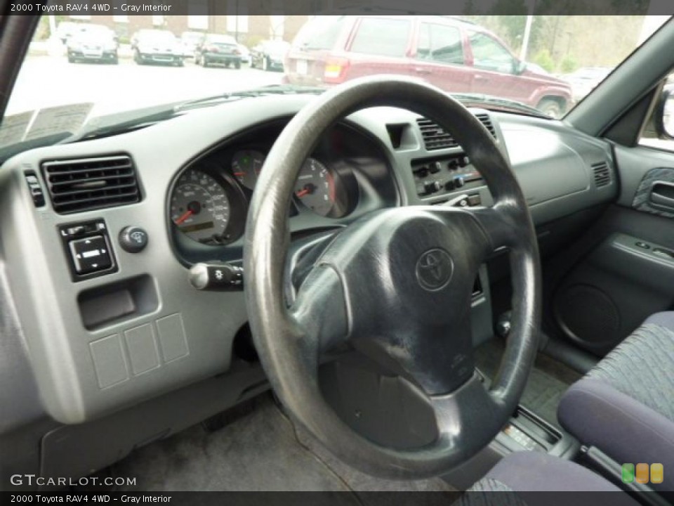 Gray Interior Steering Wheel for the 2000 Toyota RAV4 4WD #47605265