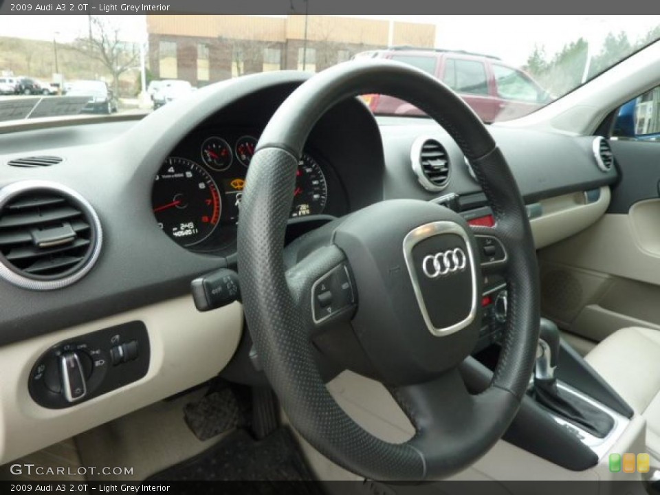 Light Grey Interior Steering Wheel for the 2009 Audi A3 2.0T #47605559