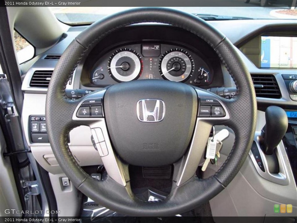 Gray Interior Steering Wheel for the 2011 Honda Odyssey EX-L #47611121