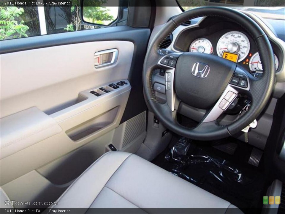 Gray Interior Steering Wheel for the 2011 Honda Pilot EX-L #47611346