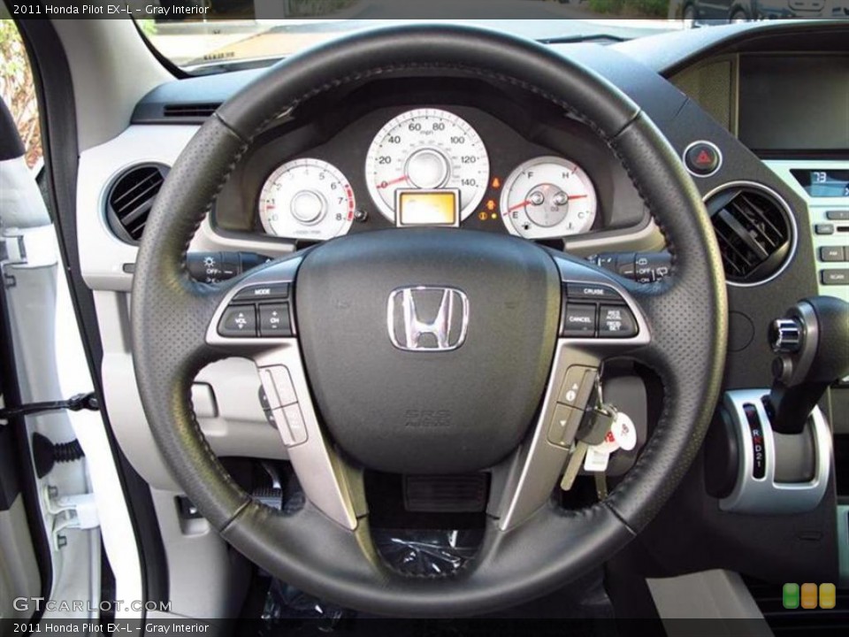 Gray Interior Steering Wheel for the 2011 Honda Pilot EX-L #47611427