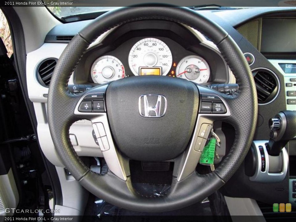 Gray Interior Steering Wheel for the 2011 Honda Pilot EX-L #47611739