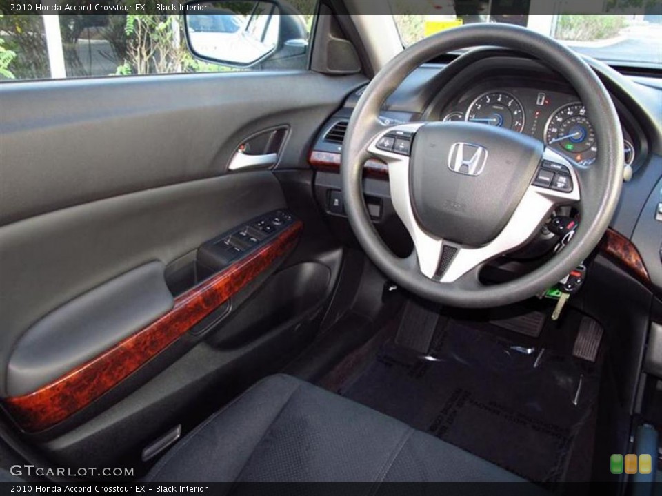 Black Interior Steering Wheel for the 2010 Honda Accord Crosstour EX #47612288