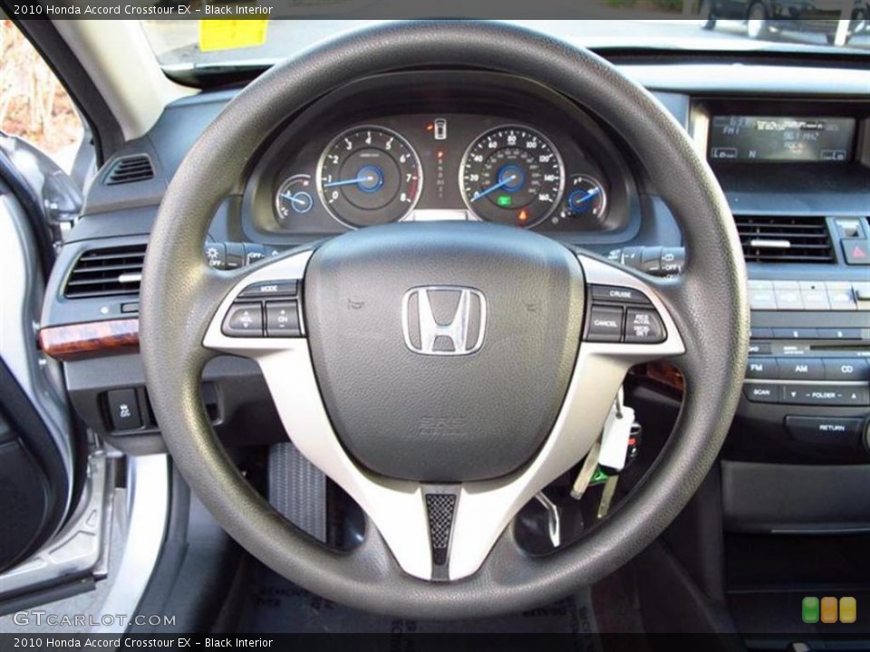 Black Interior Steering Wheel for the 2010 Honda Accord Crosstour EX #47612393