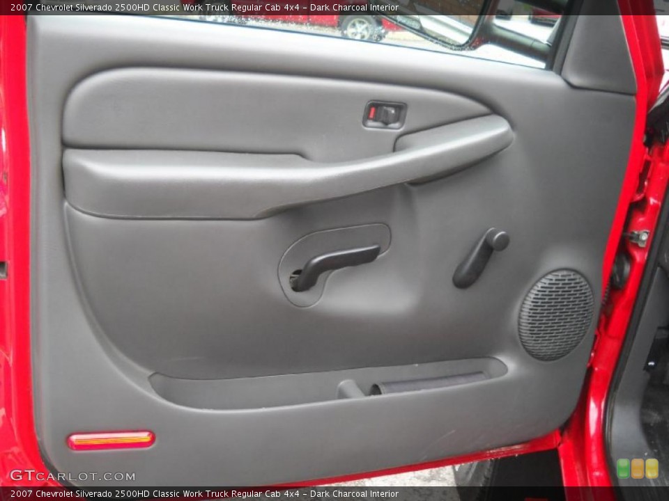 Dark Charcoal Interior Door Panel for the 2007 Chevrolet Silverado 2500HD Classic Work Truck Regular Cab 4x4 #47612510