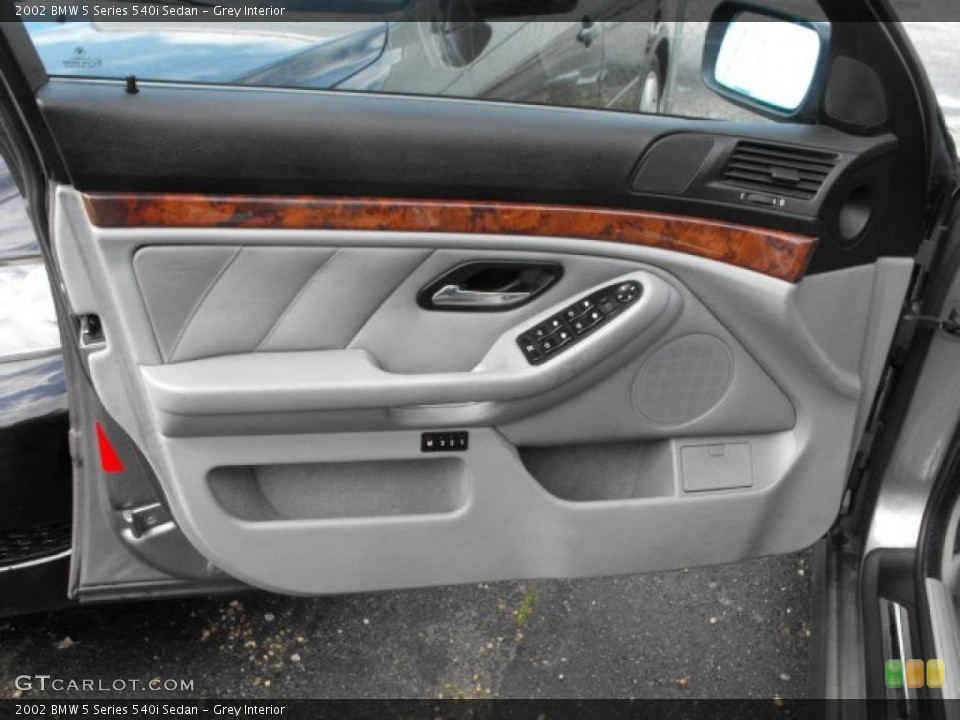 Grey Interior Door Panel for the 2002 BMW 5 Series 540i Sedan #47613194