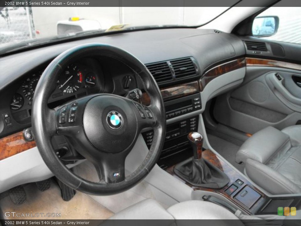 Grey Interior Prime Interior for the 2002 BMW 5 Series 540i Sedan #47613212