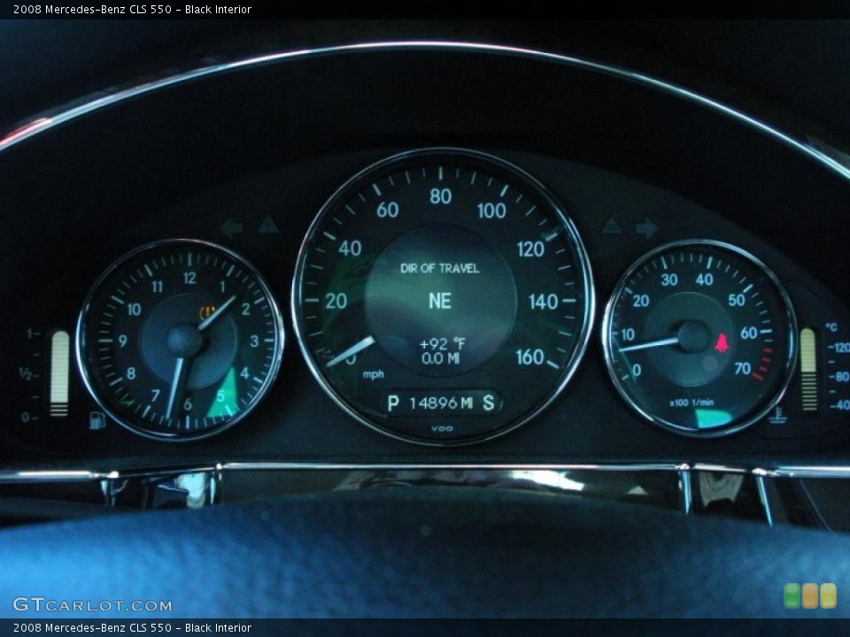 Black Interior Gauges for the 2008 Mercedes-Benz CLS 550 #47616965