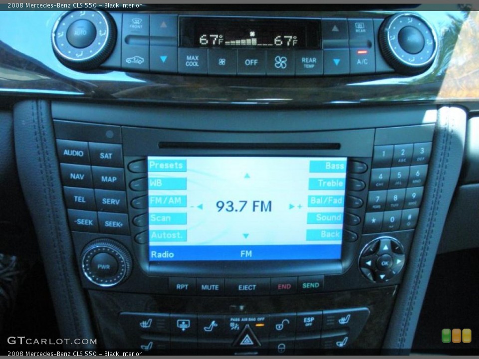 Black Interior Controls for the 2008 Mercedes-Benz CLS 550 #47616995