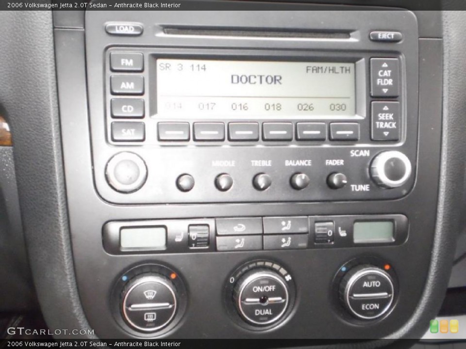 Anthracite Black Interior Controls for the 2006 Volkswagen Jetta 2.0T Sedan #47618117
