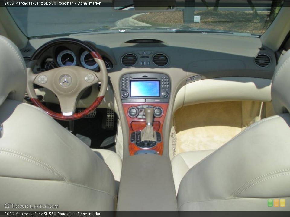 Stone Interior Dashboard for the 2009 Mercedes-Benz SL 550 Roadster #47618594
