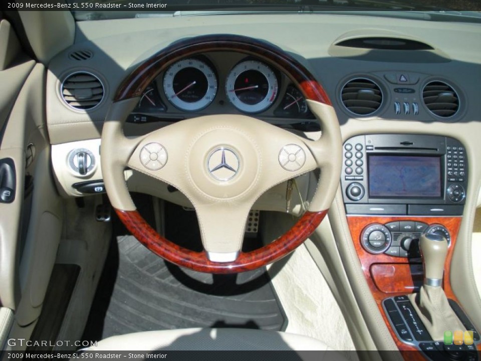 Stone Interior Steering Wheel for the 2009 Mercedes-Benz SL 550 Roadster #47618609