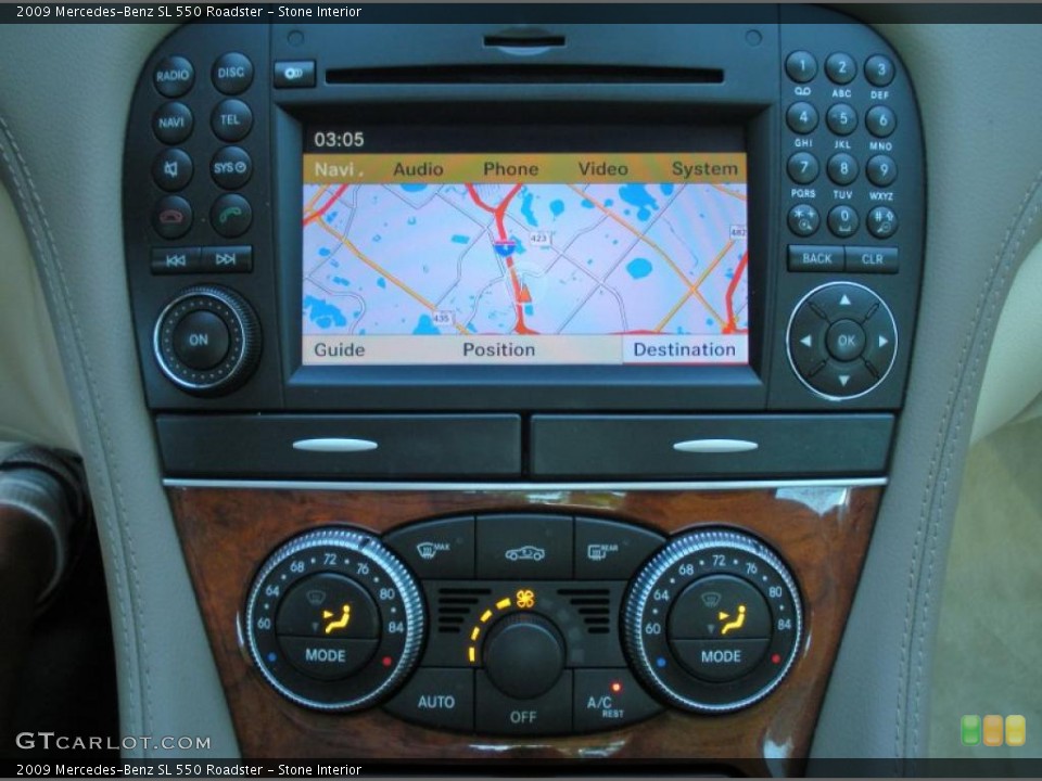 Stone Interior Navigation for the 2009 Mercedes-Benz SL 550 Roadster #47618669
