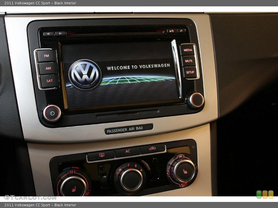 Black Interior Controls for the 2011 Volkswagen CC Sport #47619230