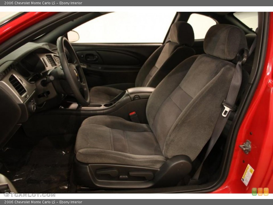 Ebony Interior Photo for the 2006 Chevrolet Monte Carlo LS #47620196