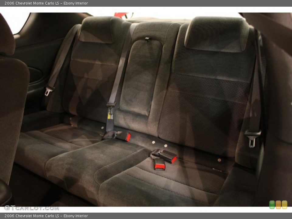 Ebony Interior Rear Seat for the 2006 Chevrolet Monte Carlo LS #47620289