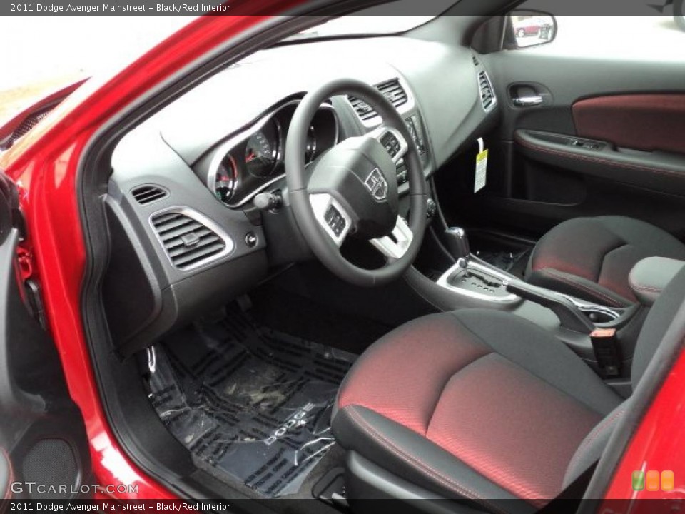 Black/Red Interior Photo for the 2011 Dodge Avenger Mainstreet #47622089
