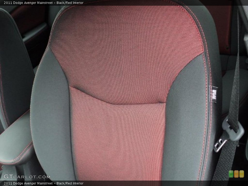 Black/Red Interior Photo for the 2011 Dodge Avenger Mainstreet #47622107