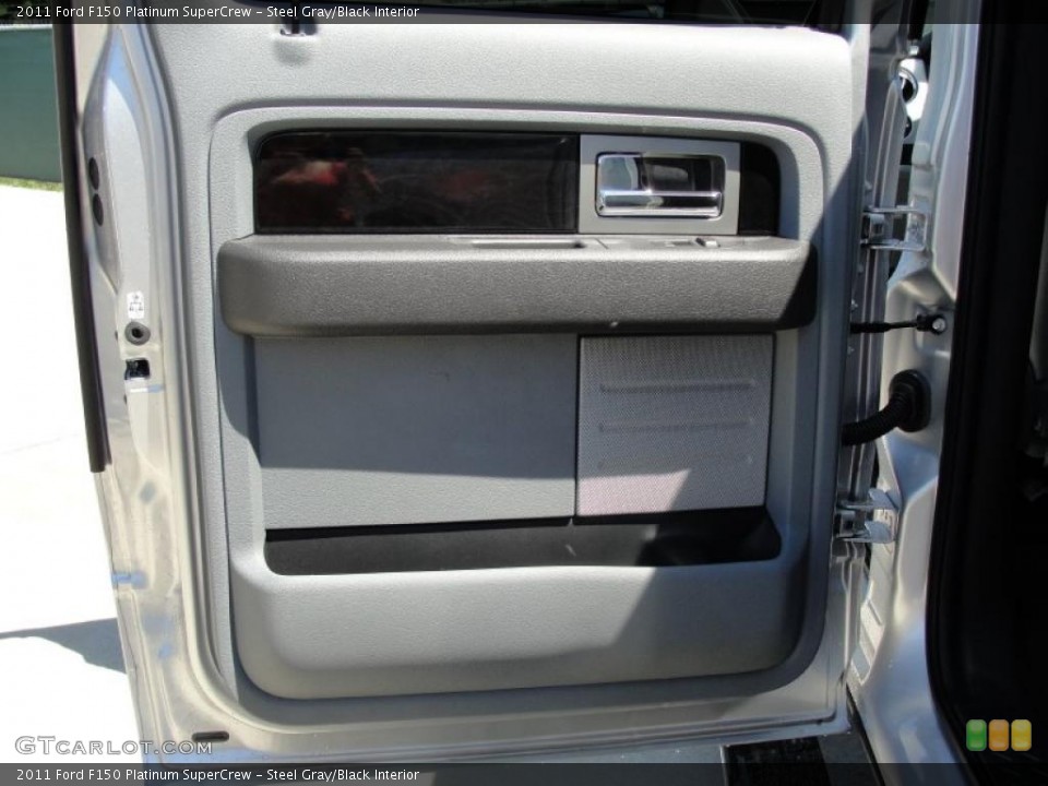 Steel Gray/Black Interior Door Panel for the 2011 Ford F150 Platinum SuperCrew #47622761