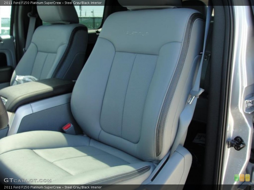 Steel Gray/Black Interior Photo for the 2011 Ford F150 Platinum SuperCrew #47622821