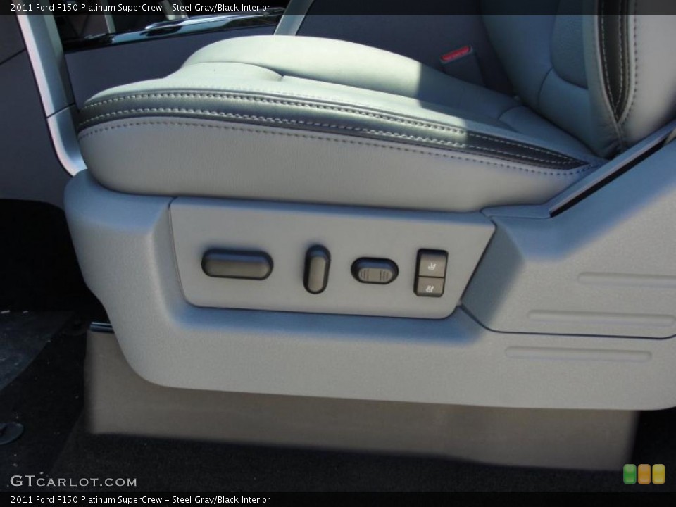 Steel Gray/Black Interior Controls for the 2011 Ford F150 Platinum SuperCrew #47622836