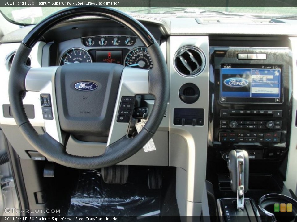 Steel Gray/Black Interior Dashboard for the 2011 Ford F150 Platinum SuperCrew #47622866