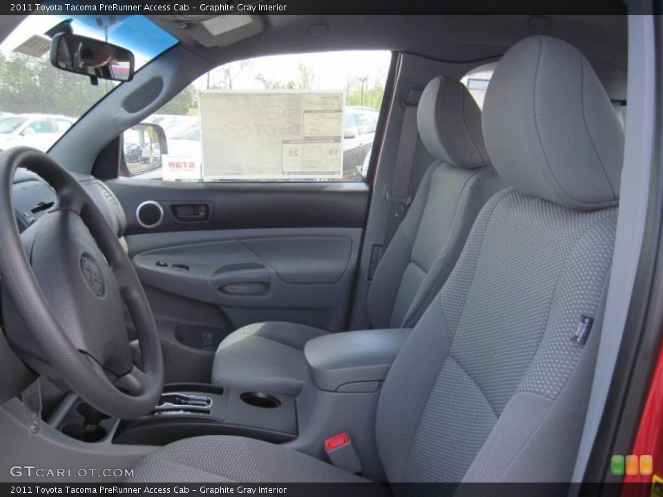 Graphite Gray Interior Photo for the 2011 Toyota Tacoma PreRunner Access Cab #47624021