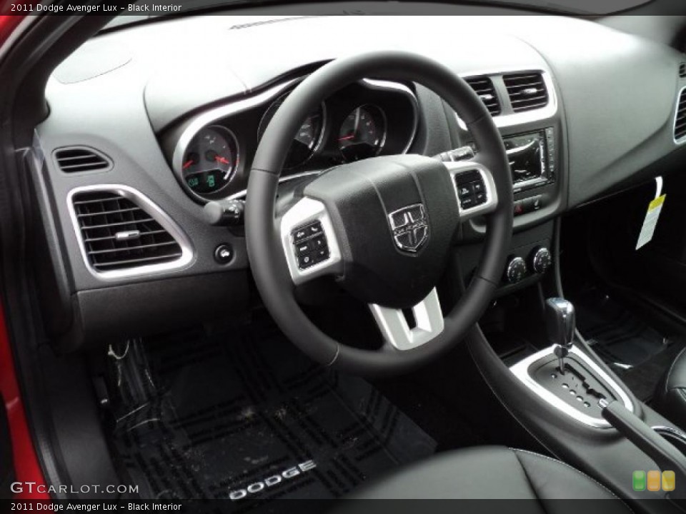Black Interior Steering Wheel for the 2011 Dodge Avenger Lux #47624588