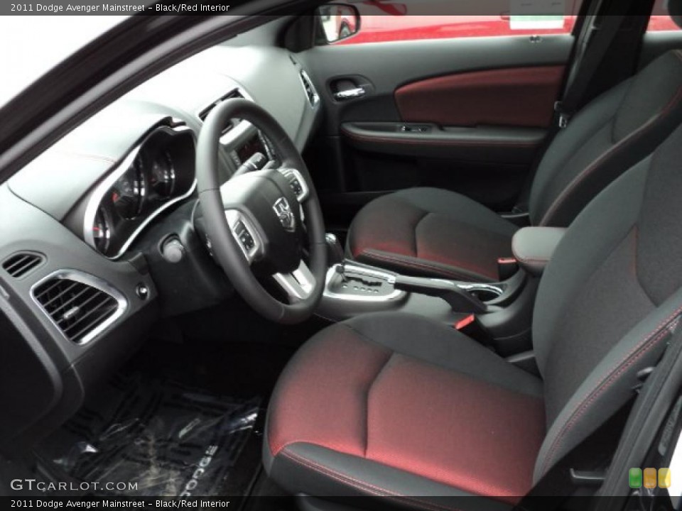 Black/Red Interior Photo for the 2011 Dodge Avenger Mainstreet #47625770