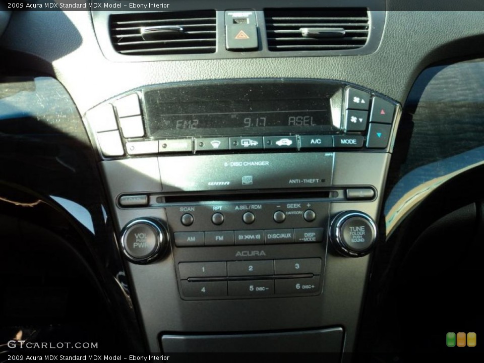 Ebony Interior Controls for the 2009 Acura MDX  #47627174