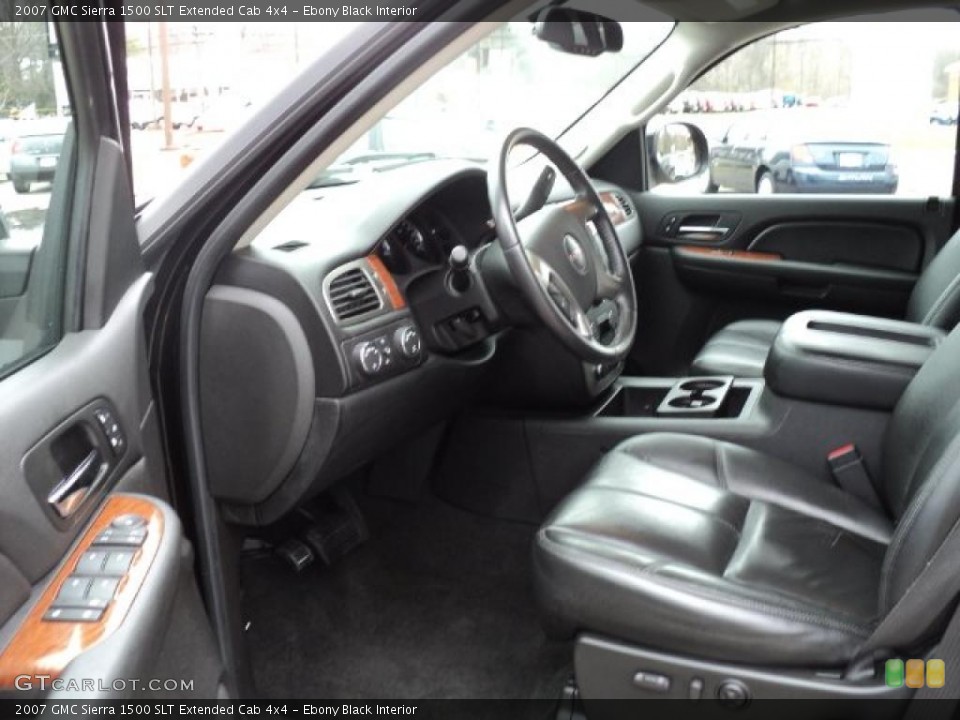 Ebony Black Interior Photo for the 2007 GMC Sierra 1500 SLT Extended Cab 4x4 #47627537